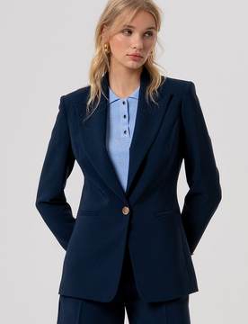 Giacca monopetto donna darkblue