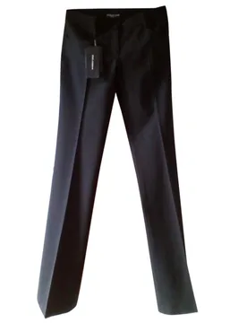 Dolce & Gabbana Black Wool Pants - Dolce & Gabbana - FashionsVida