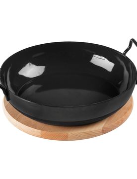 Schlemmer-Pfanne, 2-teilig schwarz