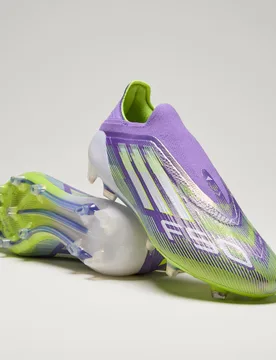 Scarpe da calcio F50 Elite Laceless Firm Ground 40 2/3 Purple Rush / Cloud White / Lucid Lemon - Adidas - FashionsVida