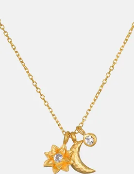Collar Madre Luna con colgantes - Satya Jewelry - FashionsVida