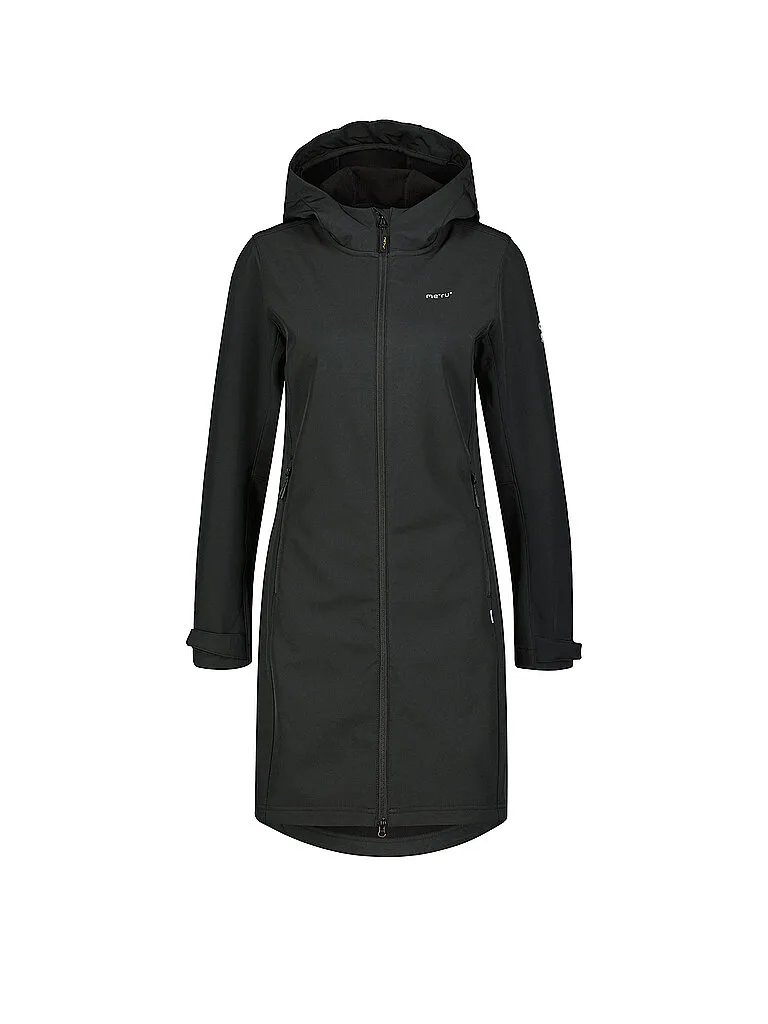 Cappotto softshell invernale da donna Touloluse con cappuccio nero 34 - Meru - FashionsVida