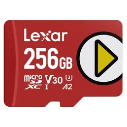 Carte Mémoire Microsdxc Play Uhs-i 256gb V30 Red / White One Size unisex