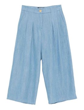 Balmain Pantaloni A Gamba Ampia