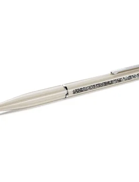 Penna a sfera Shimmer, Beige, Laccato beige, cromatura OS - Swarovski - FashionsVida