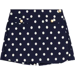 Short de mujer falda-pantalón con lino y talle alto