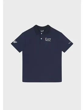 Ea7 Emporio Armani Polo à Manches Courtes 8nbf23_bjemz Navy Blue 16 Années Garçon - Giorgio Armani - FashionsVida