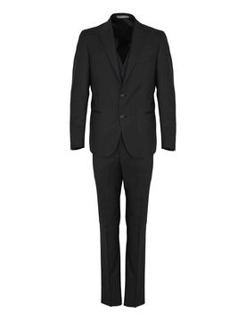 Vestito Con Gilet In Lana Drop 7 Navy Blue