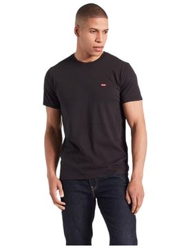 T-shirt nera logo piccolo 56605 0009