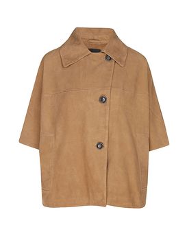 Chaqueta de cuero CLARA camel 36
