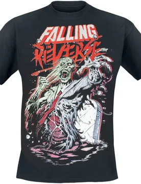 T-Shirt - Grave Zombie - S bis L - für Männer - Größe L - schwarz - Lizenziertes Merchandise! - Männer - male - Falling In Reverse - FashionsVida