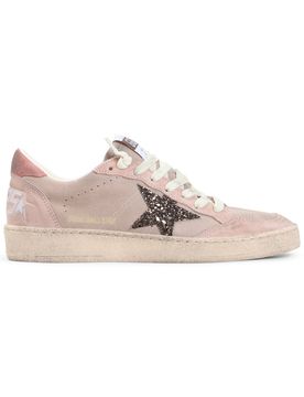 Ball Star Glitter-Patch Sneakers for Women