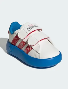 Kids Unisex X Marvel Spider-Man Grand Court Shoes - White/multicolour - Size Uk 3 Infant - ADIDAS Sportswear - FashionsVida