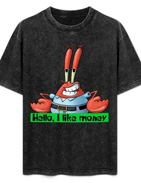 Mr Krabs T-Shirt funny costumes baggy shirts T-shirts for men cotton - Aliexpress - FashionsVida
