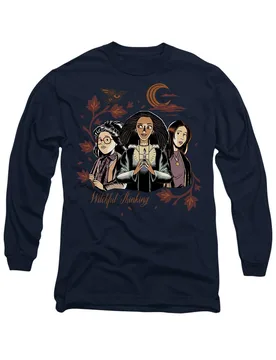 Hocus Pocus 2 Witchful Thinking With Becca, Izzy & Cassie Long Sleeve T-Shirt, Navy - Navy - Size: 2XL - Disney - FashionsVida