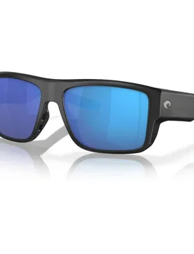Lunettes De Soleil Polarisées Taxman Matte Black Blue Mirror 580G/CAT3 unisex - Costa - FashionsVida