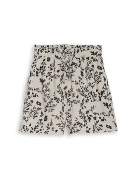 XS loose fit linen shorts female