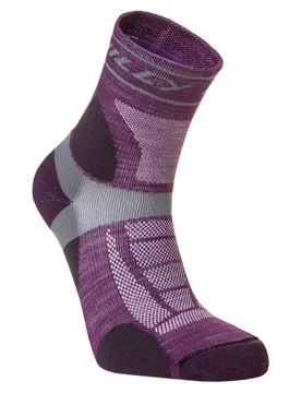 Calzini Corti Trail Anklet Med Blackberry / Grey EU 35.5-39 - Hilly Socks - FashionsVida