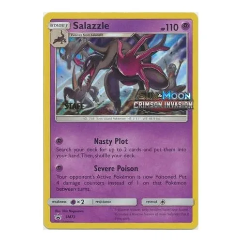 Pokemon Sun & Moon Promo SM073 Salazzle (Staff) - Pokémon - FashionsVida