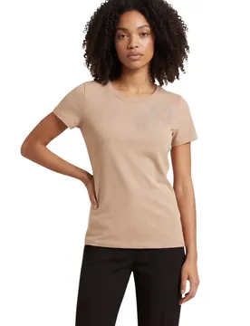 Liu Jo Damen T-Shirt Beige 512992