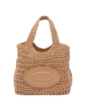 Tod's Borsa in rafia e pelle