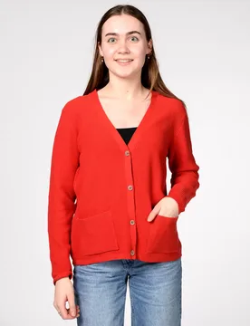 V-Cardigan, 1/1 Arm, uni female - 48 - FashionsVida