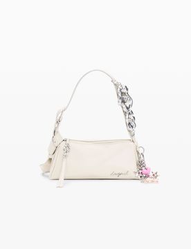 Bolso pequeño charms, Mujer, Poliuretano, Blanco, U