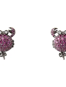 Orecchini Jla-ear-crab5 Purple / Ip Black One Size - Lancaster - FashionsVida
