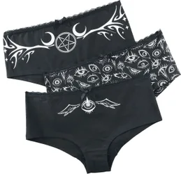 Gothic Panty-Set - The Void - S bis XXL - für Damen - Größe XL - schwarz - Frauen - female