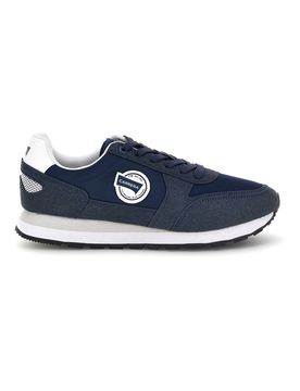Sneakers blu con inserti a contrasto e lacci CAM12100M3737 40