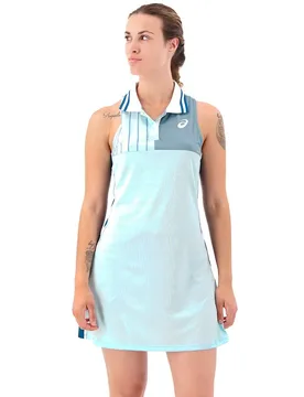 Match Sleeveless Dress Aquamarine L - Asics - FashionsVida