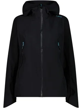 Woman jacket fix hood chaqueta impermeable mujer Gris (42) - CMP - FashionsVida