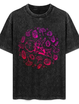 Triceratops Rocks! | Fiery Pink Ombré | Dinosaur Fossil Art T-Shirt Heavy Duty Casual Work Tee - Aliexpress - FashionsVida