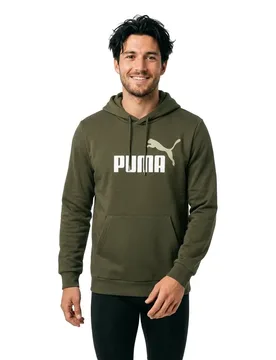 Sweat à Capuche Ess 2 Color No 1 Logo Dark Olive M - Puma - FashionsVida