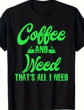 Men's Women's Coffee AND NEED That's All I Need Graphic T-Shirt Regular Fit Crewneck Shirt for Coffee Lovers All Season Casual C - Aliexpress - FashionsVida