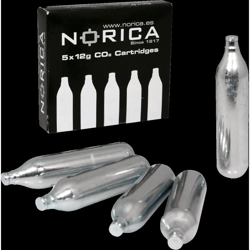 Cargas CO2 12 gr (Caja de 5 cargas) - Norica - FashionsVida