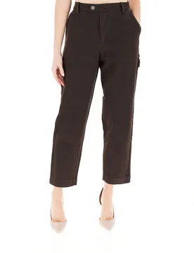 Pantalone in cotone TESTA DI MORO M - MAISON CRAZY WORKER 3.2 - FashionsVida