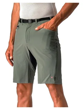 Pantaloni Corti Unlimited Trail Baggy Green Forest - Castelli - FashionsVida