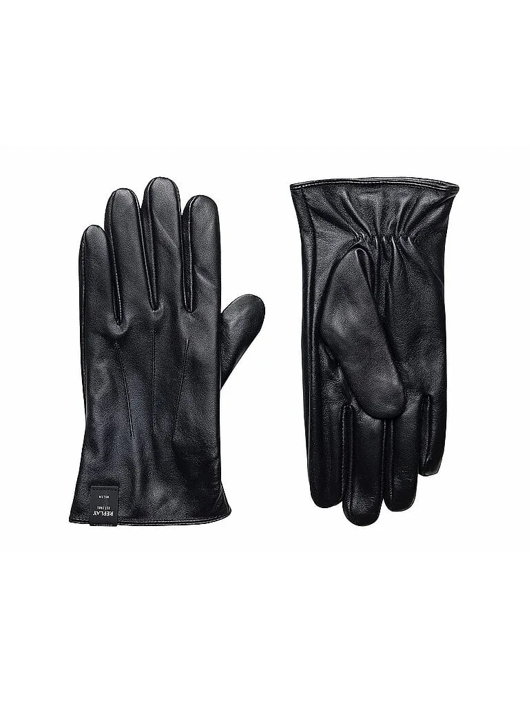 Lederhandschuhe schwarz M herren - Replay - FashionsVida