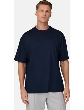 Camiseta de punto de alto rendimiento con hilo s-cafè - Boggi Milano - FashionsVida