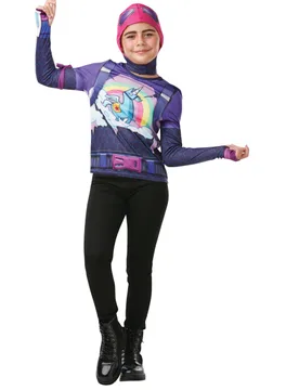 Farbenbomber-Kostüm für Kinder Fortnite violett-bunt - RUBIES FRANCE - FashionsVida