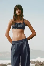 Gathered Strappy Top (Size: )