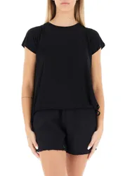 DEHA T-shirt in viscosa NERO L