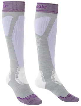 Chaussettes Longues Easy On Merino Performance Grey / Lilac EU 41-43