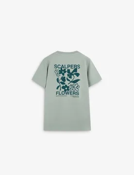 Camiseta de hombre con print trasero de manga corta - Scalpers - FashionsVida
