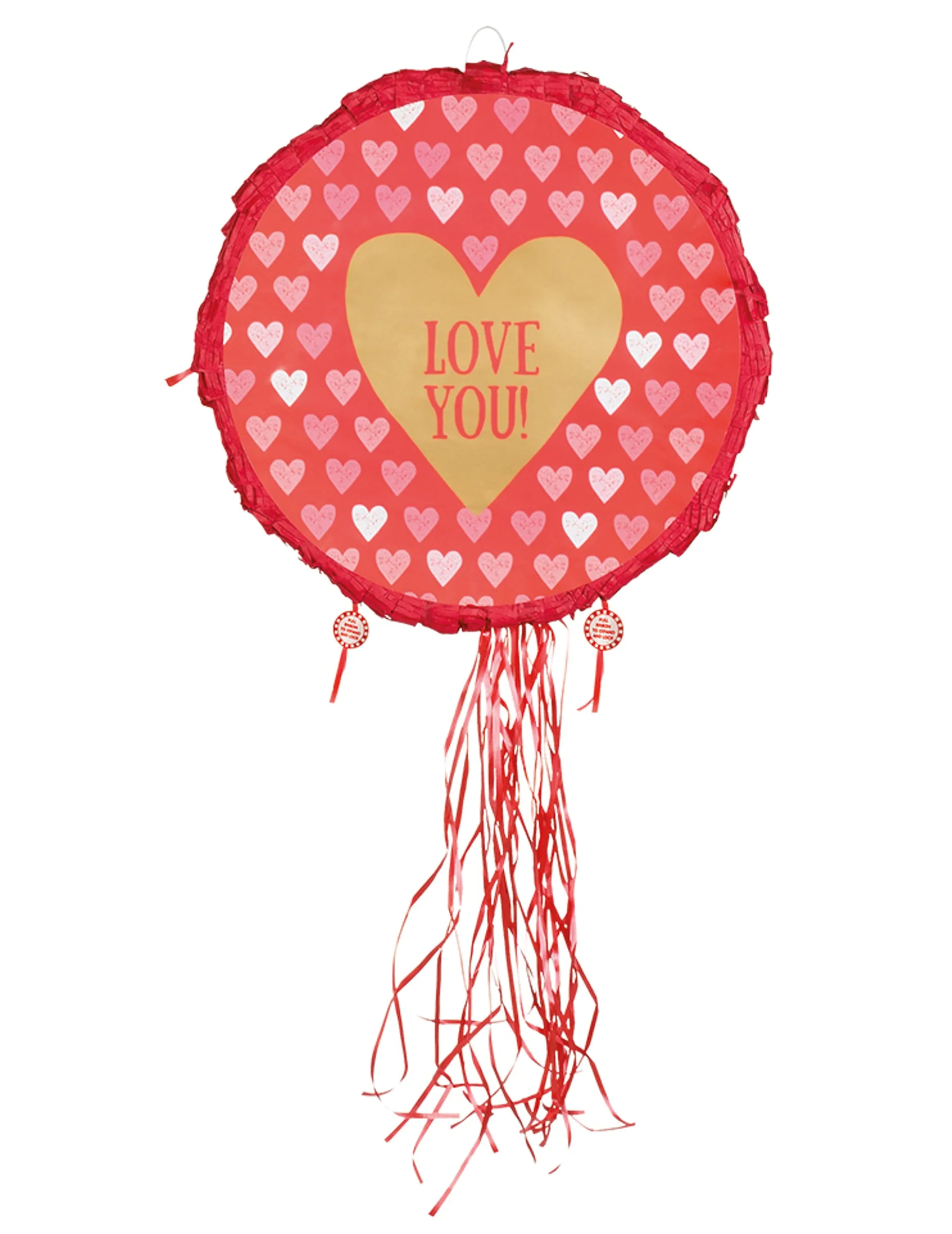 Piñata Love you rosa 40 cm - BOLAND BV - FashionsVida