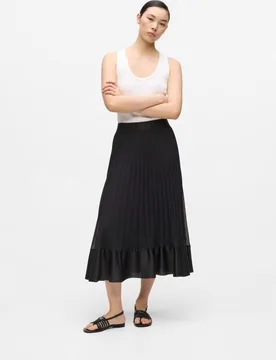 Falda de mujer midi plisada - Karl Lagerfeld - FashionsVida