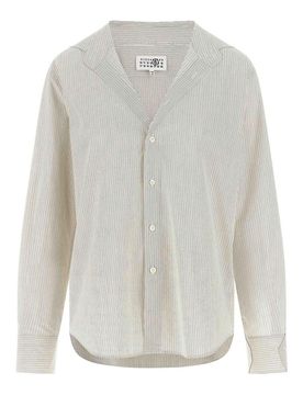 Camicia con colletto trompe loeil