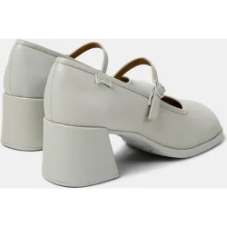 Mocasines con tacón de mujer de piel kora