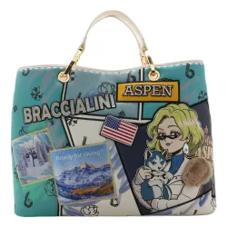 Borsa a mano e tracolla Cartoline B16804 Unico